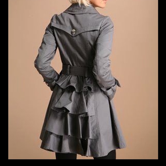 ruffle winter coat